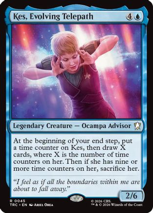 Kes, Evolving Telepath (Surge Foil) (TRC-045) - Commander: Star Trek Foil - Wizards of the Coast - Card Brawlers | Quebec | Canada |