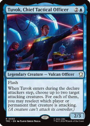Tuvok, Chief Tactical Officer (Surge Foil) (TRC-053) - Commander: Star Trek Foil - Wizards of the Coast - Card Brawlers | Quebec | Canada |