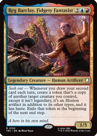 Reg Barclay, Fidgety Fantasist (TRC-102) - Commander: Star Trek - Wizards of the Coast - Card Brawlers | Quebec | Canada |