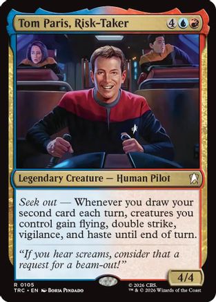 Tom Paris, Risk-Taker (TRC-105) - Commander: Star Trek - Wizards of the Coast - Card Brawlers | Quebec | Canada |