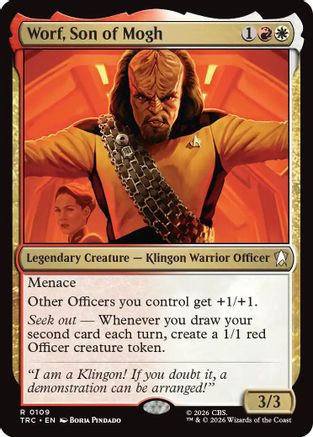 Worf, Son of Mogh (TRC-109) - Commander: Star Trek - Wizards of the Coast - Card Brawlers | Quebec | Canada |