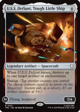 U.S.S. Defiant, Tough Little Ship (Surge Foil) (TRC-125) - Commander: Star Trek Foil - Wizards of the Coast - Card Brawlers | Quebec | Canada |