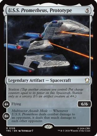U.S.S. Prometheus, Prototype (Surge Foil) (TRC-128) - Commander: Star Trek Foil - Wizards of the Coast - Card Brawlers | Quebec | Canada |