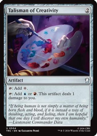 Talisman of Creativity (Surge Foil) (TRC-504) - Commander: Star Trek Foil - Wizards of the Coast - Card Brawlers | Quebec | Canada |