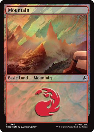 Mountain (0565) (Surge Foil) (TRC-565) - Commander: Star Trek Foil - Wizards of the Coast - Card Brawlers | Quebec | Canada |