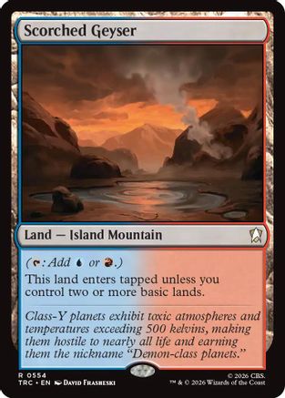 Scorched Geyser (TRC-554) - Commander: Star Trek - Wizards of the Coast - Card Brawlers | Quebec | Canada |