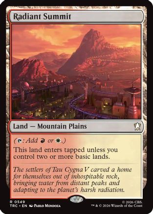 Radiant Summit (Surge Foil) (TRC-549) - Commander: Star Trek Foil - Wizards of the Coast - Card Brawlers | Quebec | Canada |