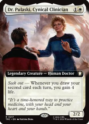 Dr. Pulaski, Cynical Clinician (Extended Art) (TRC-217) - Commander: Star Trek - Wizards of the Coast - Card Brawlers | Quebec | Canada |