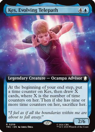 Kes, Evolving Telepath (Extended Art) (TRC-259) - Commander: Star Trek - Wizards of the Coast - Card Brawlers | Quebec | Canada |