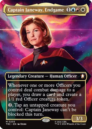 Captain Janeway, Endgame (Borderless) (TRC-205) - Commander: Star Trek Foil - Wizards of the Coast - Card Brawlers | Quebec | Canada |