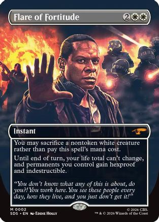 Flare of Fortitude (Borderless) (SDS-002) - Star Trek: Stardates Foil - Wizards of the Coast - Card Brawlers | Quebec | Canada |