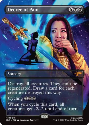 Decree of Pain (Borderless) (SDS-009) - Star Trek: Stardates Foil - Wizards of the Coast - Card Brawlers | Quebec | Canada |