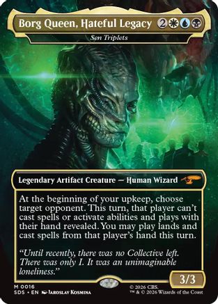 Borg Queen, Hateful Legacy - Sen Triplets (Borderless) (SDS-016) - Star Trek: Stardates - Wizards of the Coast - Card Brawlers | Quebec | Canada |