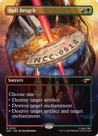 Hull Breach (Borderless) (SDS-018) - Star Trek: Stardates Foil - Wizards of the Coast - Card Brawlers | Quebec | Canada |