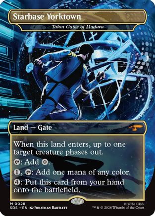 Starbase Yorktown - Talon Gates of Madara (Borderless) (SDS-028) - Star Trek: Stardates Foil - Wizards of the Coast - Card Brawlers | Quebec | Canada |