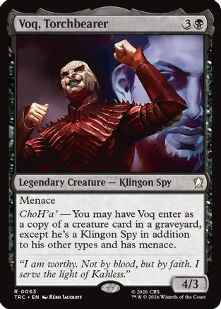 Voq, Torchbearer (TRC-063) - Commander: Star Trek - Wizards of the Coast - Card Brawlers | Quebec | Canada |