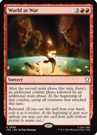 World at War (Surge Foil) (TRC-456) - Commander: Star Trek Foil - Wizards of the Coast - Card Brawlers | Quebec | Canada |