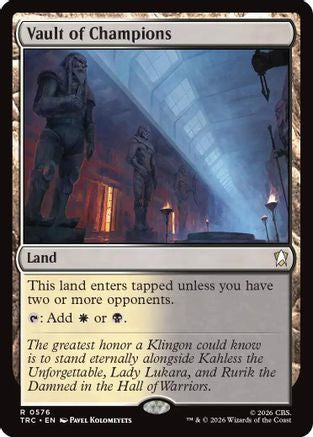 Vault of Champions (TRC-576) - Commander: Star Trek - Wizards of the Coast - Card Brawlers | Quebec | Canada |