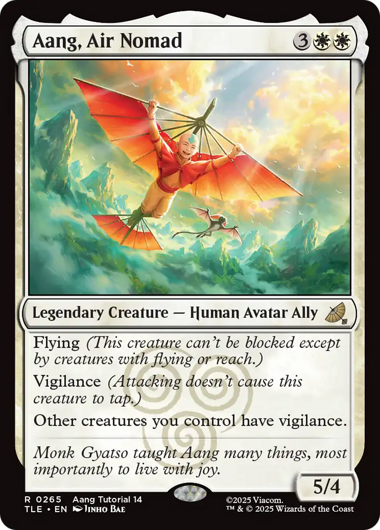 Aang, Air Nomad (0265) [Avatar: The Last Airbender: Eternal-Legal] - Magic: The Gathering - Card Brawlers | Quebec | Canada |