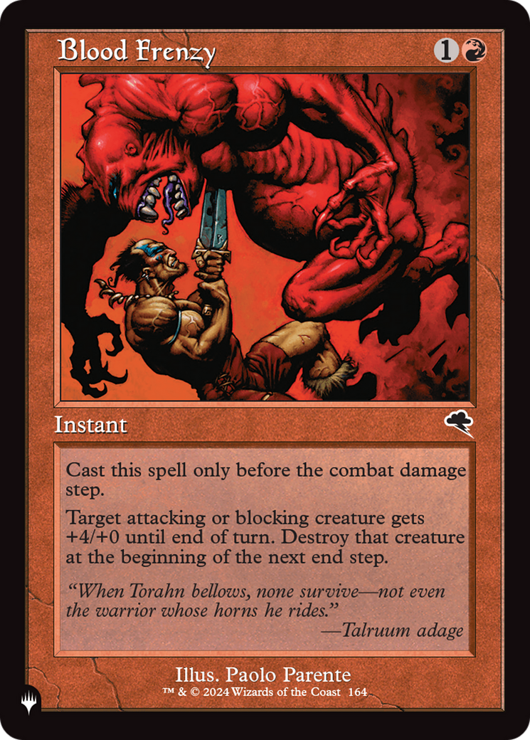 Blood Frenzy [The List] - Magic: The Gathering - Card Brawlers | Quebec | Canada |