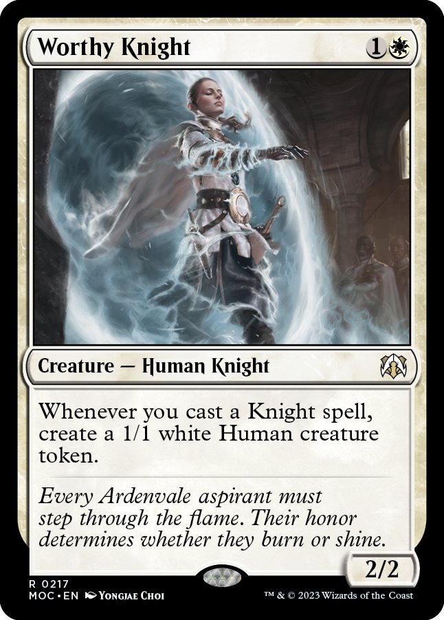 Worthy Knight [March of the Machine Commander] - Magic: The Gathering - Card Brawlers | Quebec | Canada |