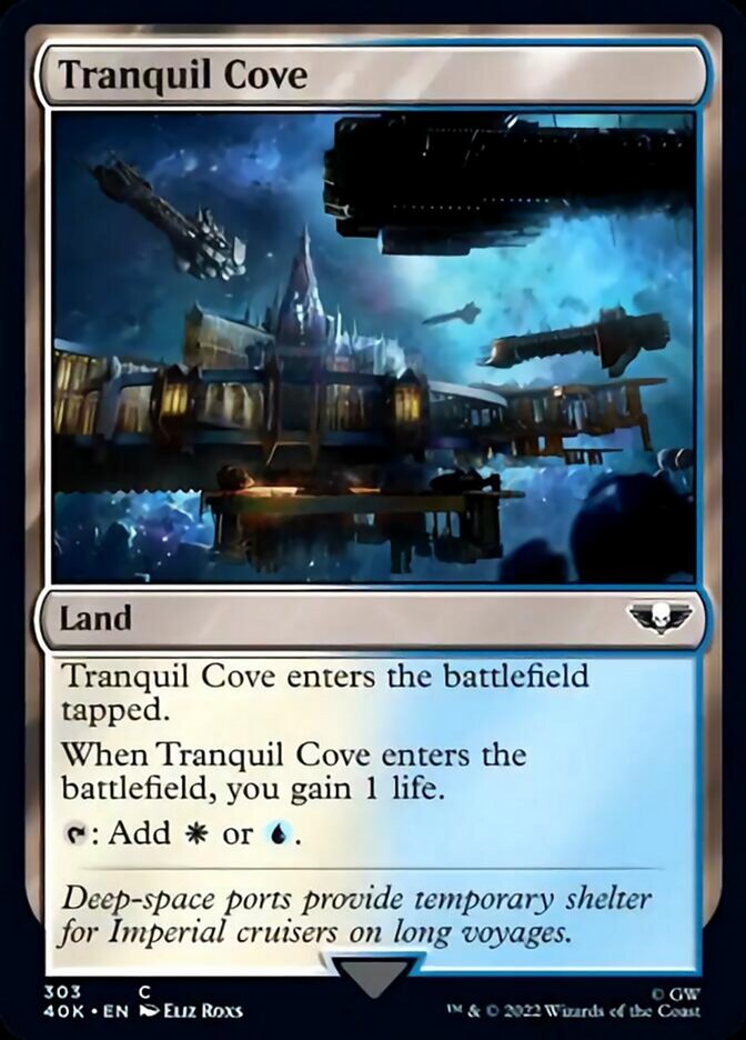 Tranquil Cove (Surge Foil) [Warhammer 40,000] - Magic: The Gathering - Card Brawlers | Quebec | Canada |