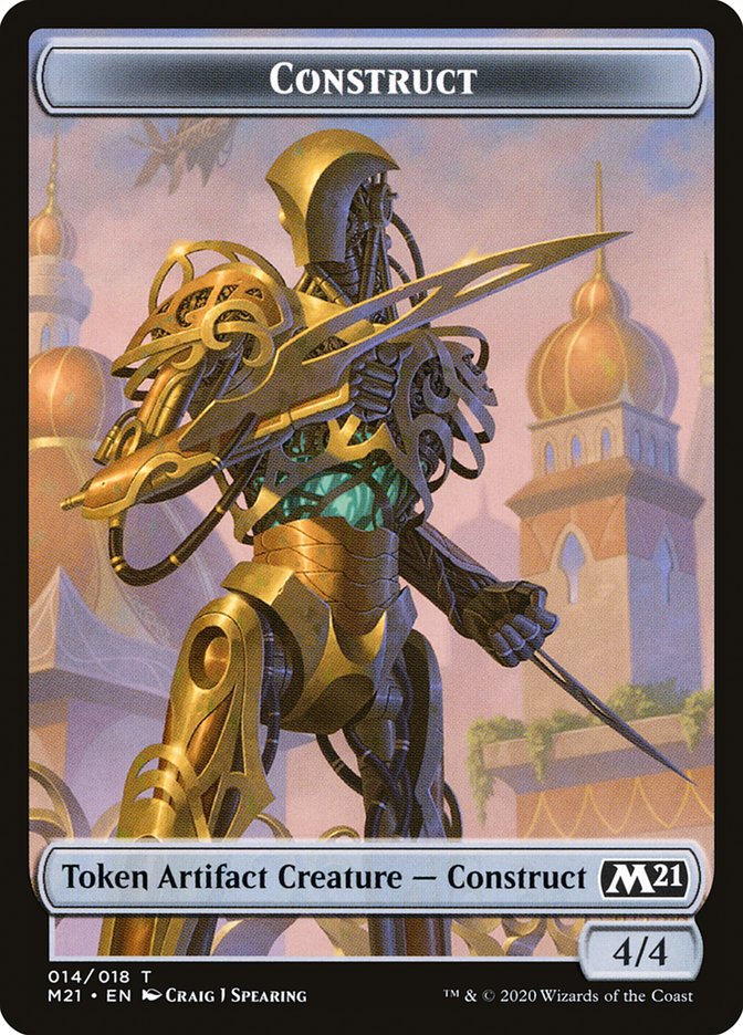 Beast // Construct Double-Sided Token [Core Set 2021 Tokens] - Magic: The Gathering - Card Brawlers | Quebec | Canada |