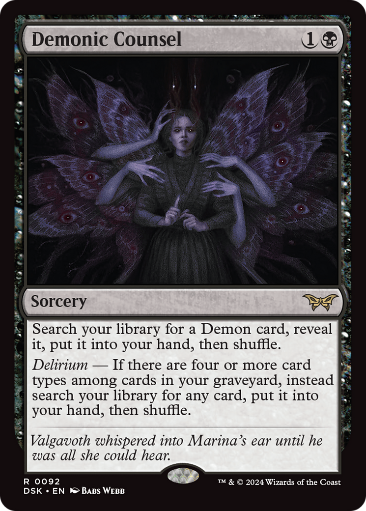 Demonic Counsel [Duskmourn: House of Horror] - Magic: The Gathering - Card Brawlers | Quebec | Canada |