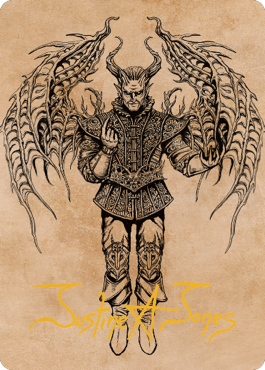 Raphael, Fiendish Savior Art Card (75) (Gold-Stamped Signature) [Commander Legends: Battle for Baldur's Gate Art Series] - Magic: The Gathering - Card Brawlers | Quebec | Canada |