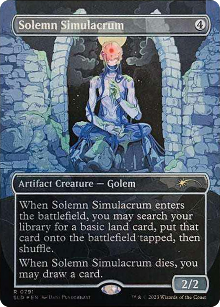 Solemn Simulacrum (0791) (Borderless) [Secret Lair Drop Series] - Magic: The Gathering - Card Brawlers | Quebec | Canada |