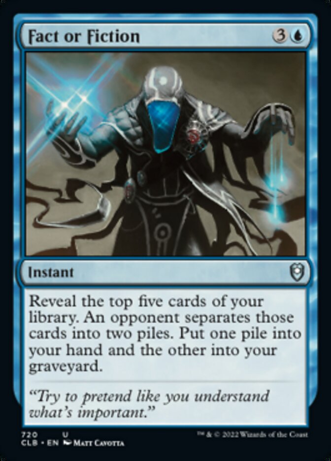 Fact or Fiction [Commander Legends: Battle for Baldur's Gate] - Magic: The Gathering - Card Brawlers | Quebec | Canada |