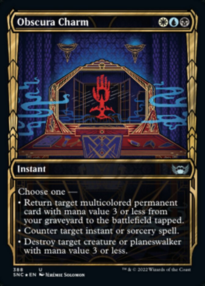 Obscura Charm (Showcase Golden Age Gilded Foil) [Streets of New Capenna] - Magic: The Gathering - Card Brawlers | Quebec | Canada |