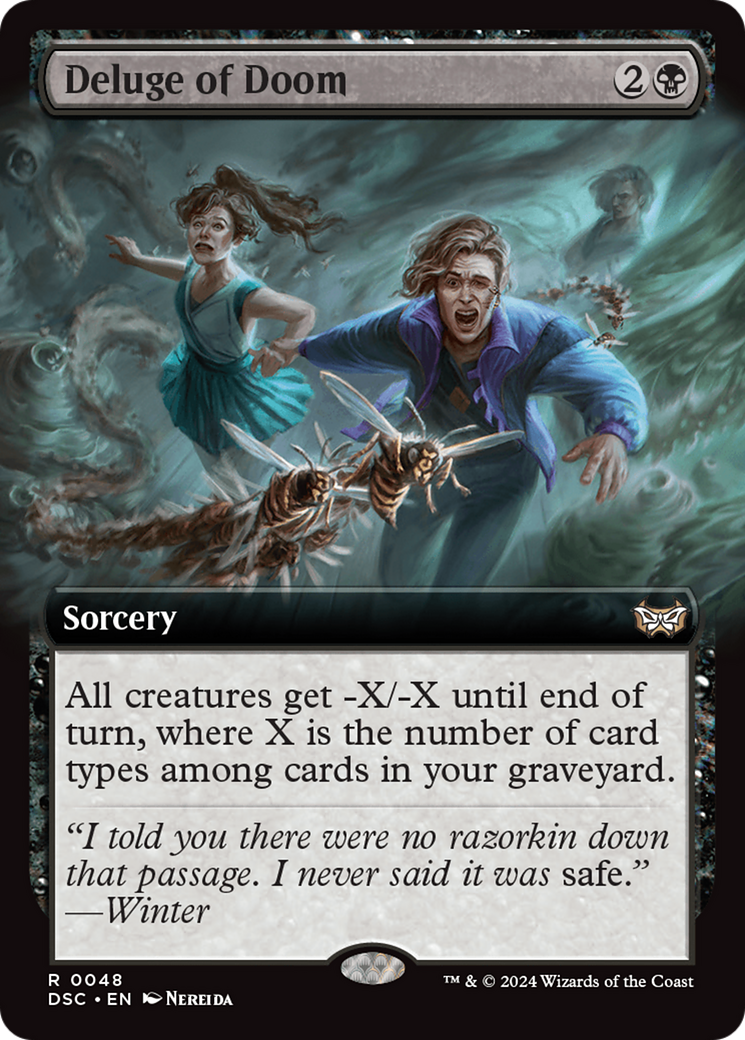 Deluge of Doom (Extended Art) [Duskmourn: House of Horror Commander] - Magic: The Gathering - Card Brawlers | Quebec | Canada |