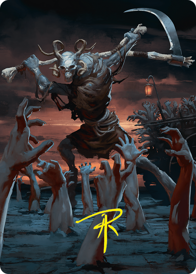 Blasphemous Edict Art Card (35/54) (Gold-Stamped Signature) [Foundations Art Series] - Magic: The Gathering - Card Brawlers | Quebec | Canada |