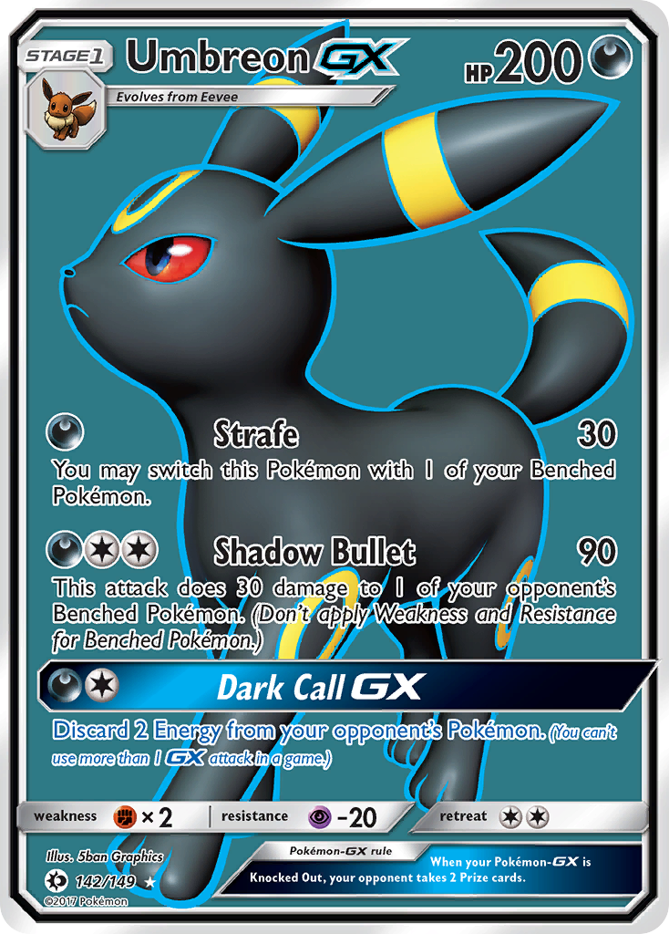 Umbreon GX (142/149) [Sun & Moon: Base Set] - Pokémon - Card Brawlers | Quebec | Canada |