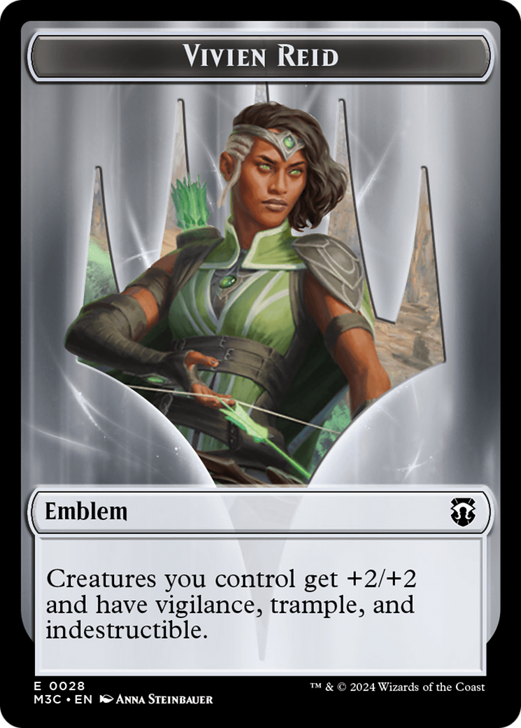 Forest Dryad // Vivien Reid Emblem Double-Sided Token [Modern Horizons 3 Commander Tokens] - Magic: The Gathering - Card Brawlers | Quebec | Canada |
