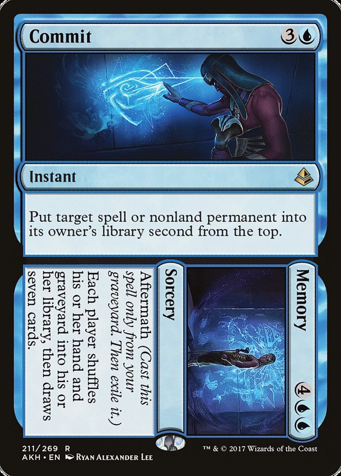 Commit // Memory [Amonkhet] - Magic: The Gathering - Card Brawlers | Quebec | Canada |