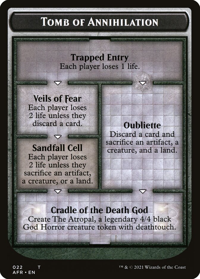 Dungeon of the Mad Mage // Tomb of Annihilation Double-Sided Token [Dungeons & Dragons: Adventures in the Forgotten Realms Tokens] - Magic: The Gathering - Card Brawlers | Quebec | Canada |