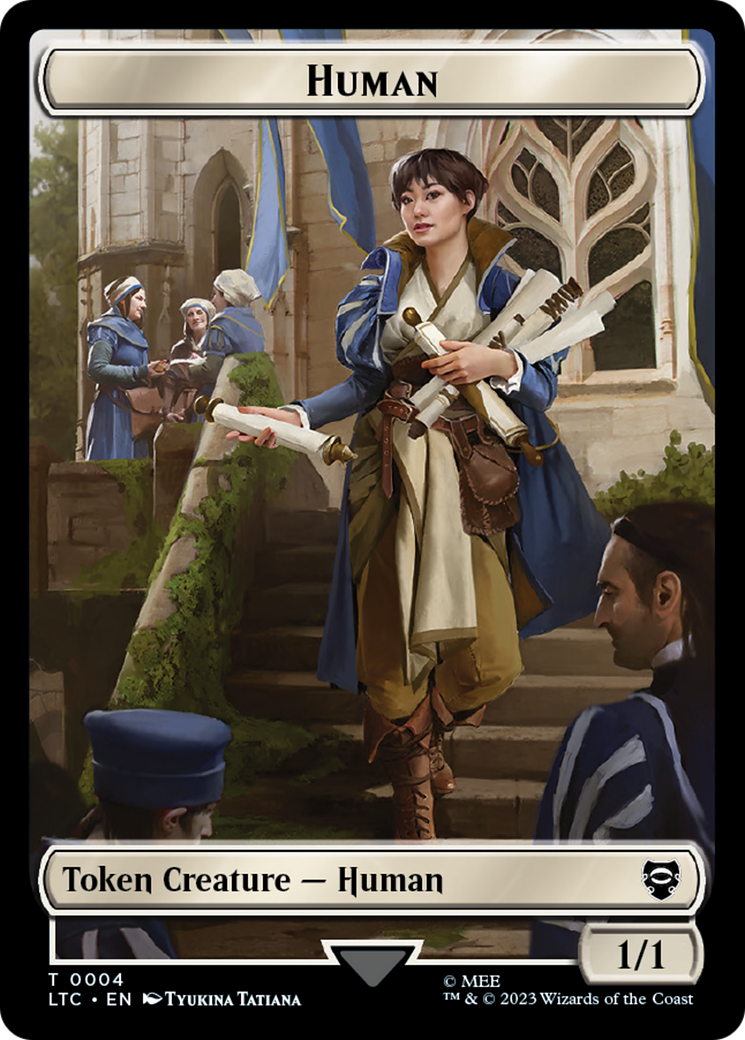 Human Knight // Human Double-Sided Token [The Lord of the Rings: Tales of Middle-Earth Commander Tokens] - Magic: The Gathering - Card Brawlers | Quebec | Canada |