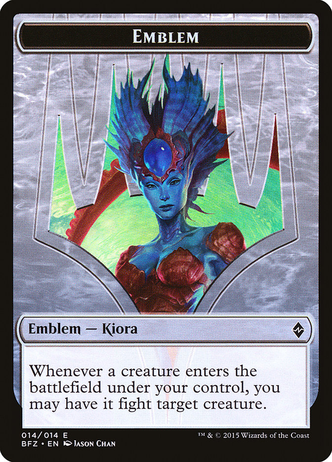 Kiora, Master of the Depths Emblem [Battle for Zendikar Tokens] - Magic: The Gathering - Card Brawlers | Quebec | Canada |