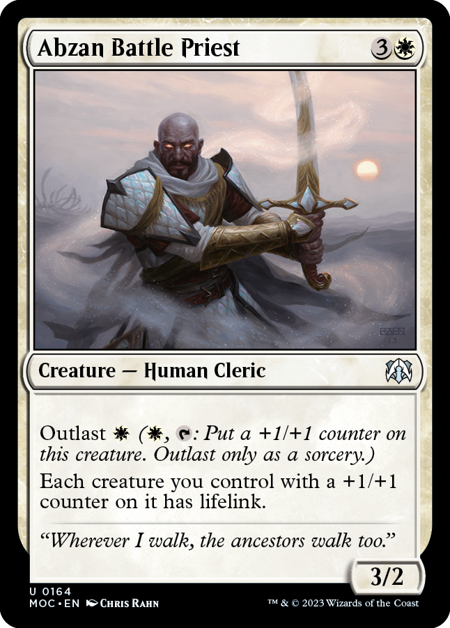 Abzan Battle Priest [March of the Machine Commander] - Magic: The Gathering - Card Brawlers | Quebec | Canada |