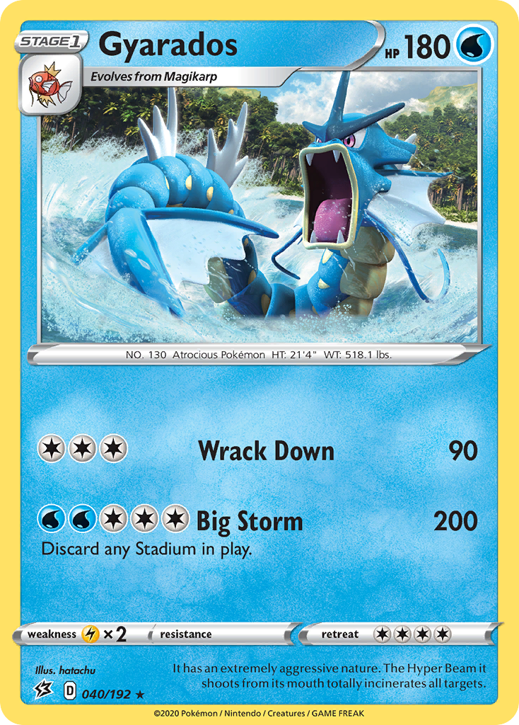 Gyarados (040/192) [Sword & Shield: Rebel Clash] - Pokémon - Card Brawlers | Quebec | Canada |