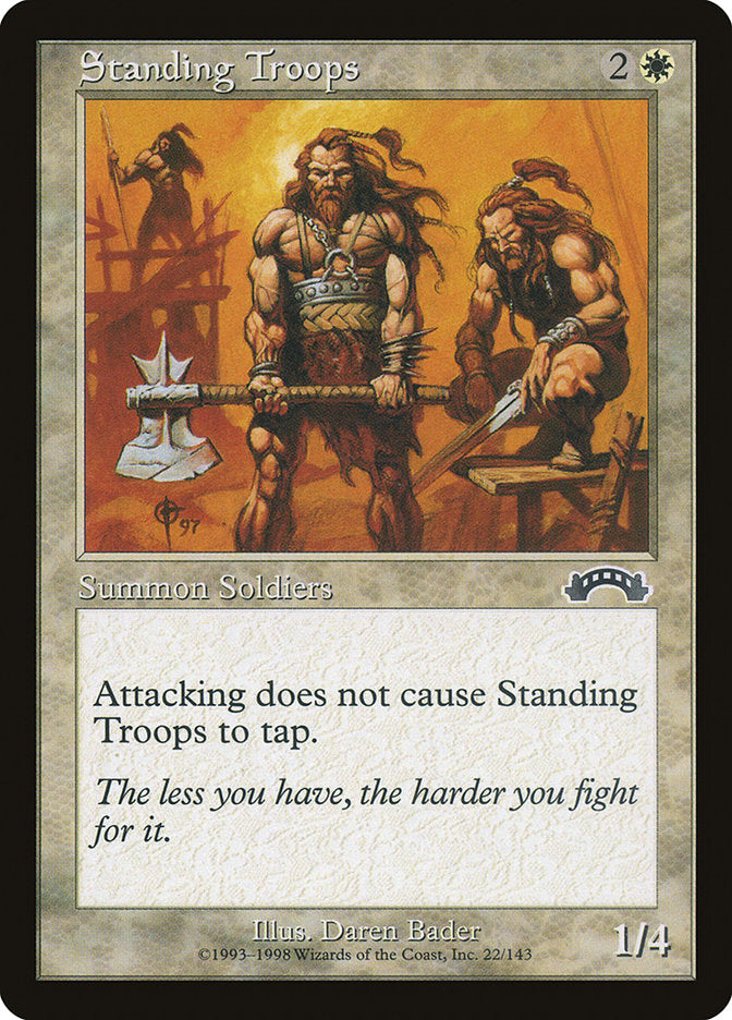 Standing Troops [Exodus] - Magic: The Gathering - Card Brawlers | Quebec | Canada |
