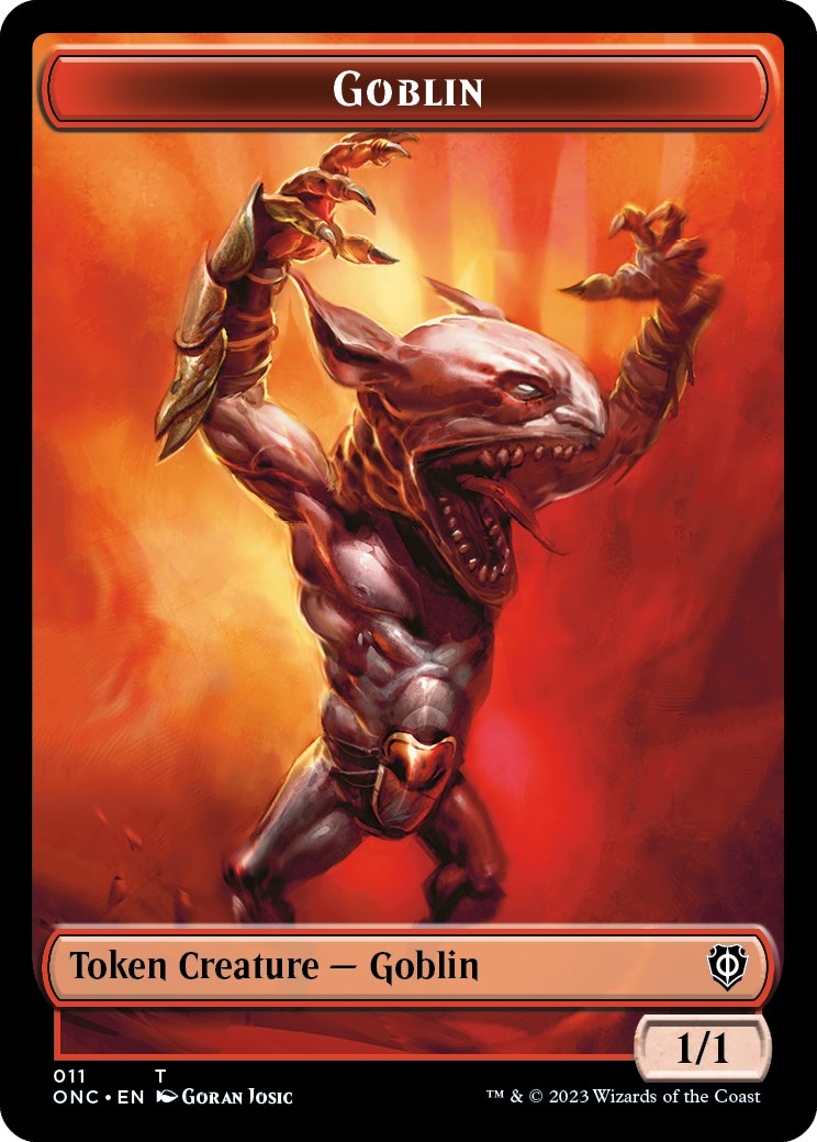 Rebel // Goblin Double-Sided Token [Phyrexia: All Will Be One Commander Tokens] - Magic: The Gathering - Card Brawlers | Quebec | Canada |