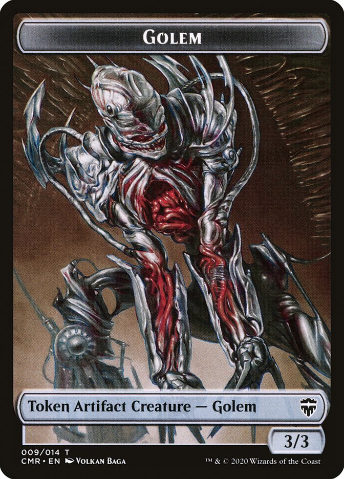 Dragon // Golem Double-Sided Token [Commander Legends Tokens] - Magic: The Gathering - Card Brawlers | Quebec | Canada |