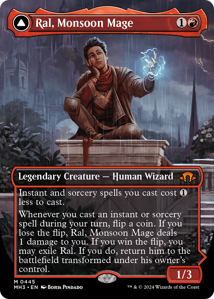 Ral, Monsoon Mage // Ral, Leyline Prodigy (Borderless) [Modern Horizons 3] - Magic: The Gathering - Card Brawlers | Quebec | Canada |