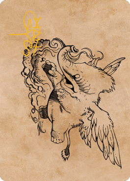 Lulu, Loyal Hollyphant Art Card (46) (Gold-Stamped Signature) [Commander Legends: Battle for Baldur's Gate Art Series] - Magic: The Gathering - Card Brawlers | Quebec | Canada |
