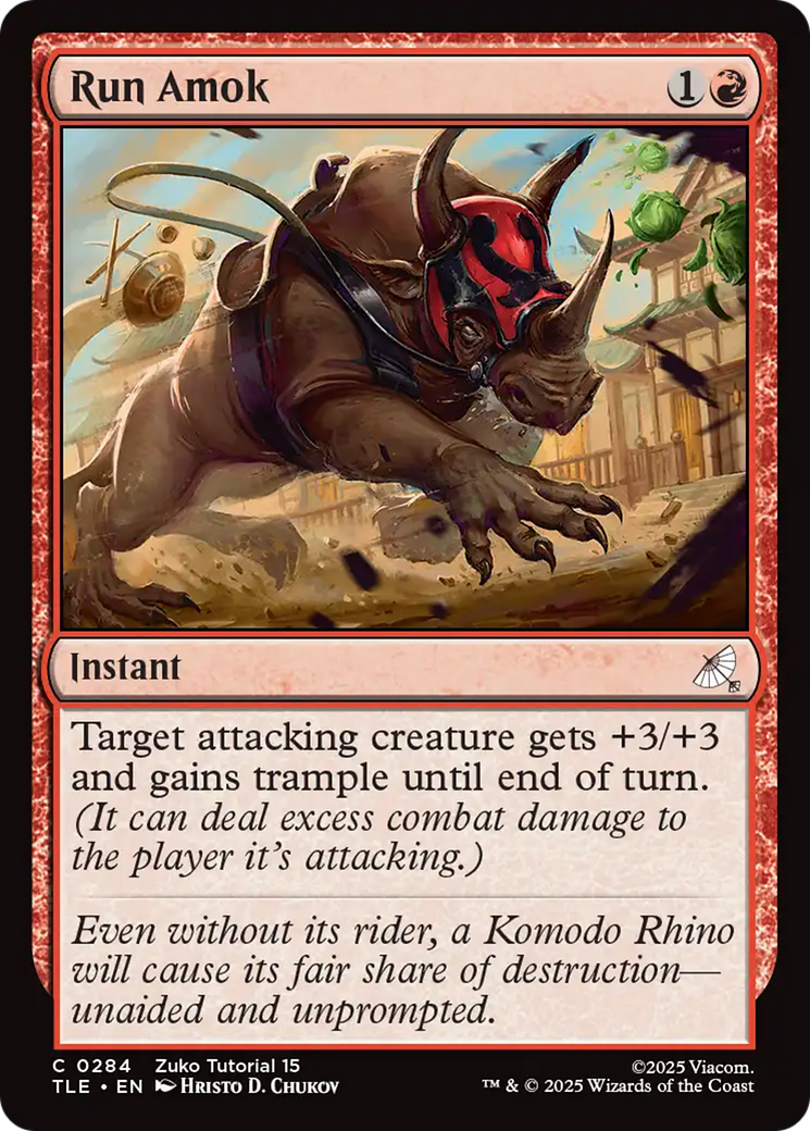 Run Amok (0284) [Avatar: The Last Airbender: Eternal-Legal] - Magic: The Gathering - Card Brawlers | Quebec | Canada |