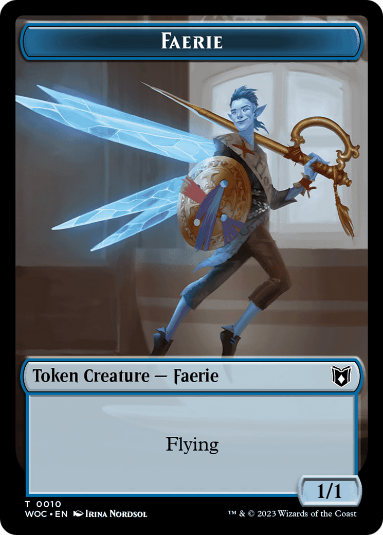 Faerie // Human Double-Sided Token [Wilds of Eldraine Commander Tokens] - Magic: The Gathering - Card Brawlers | Quebec | Canada |