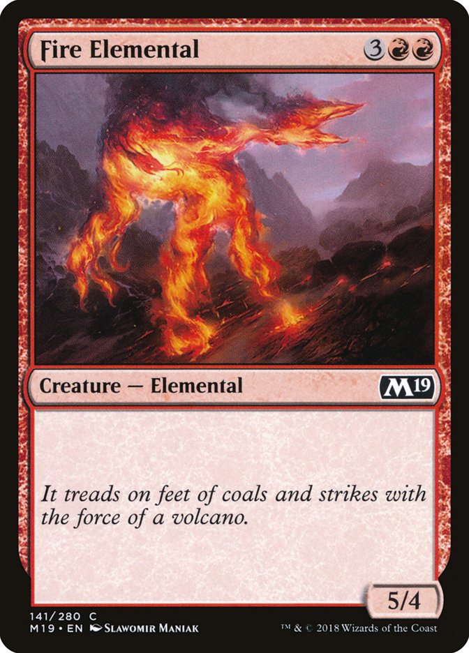 Fire Elemental [Core Set 2019] - Magic: The Gathering - Card Brawlers | Quebec | Canada |